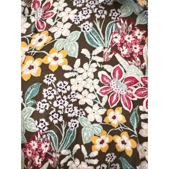 Talbots Cotton Blend Floral Lightweight Button-Up Shirt Plus Sz 2X #2499 - Picture 7 of 13